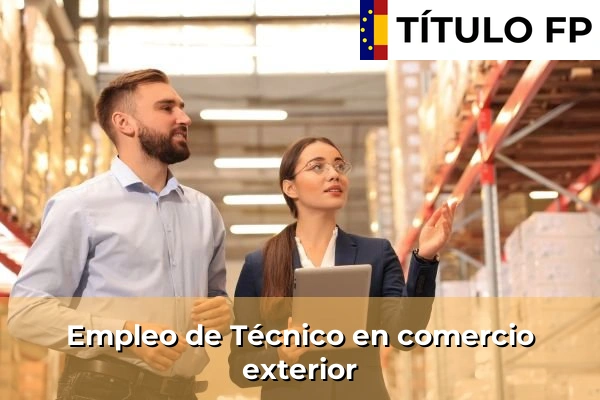 Empleo de Técnico en comercio exterior