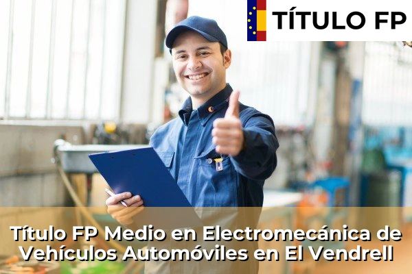 Título FP Medio en Electromecánica de Vehículos Automóviles en Moià 103 Título FP Medio en Electromecánica de Vehículos Automóviles en El Vendrell
