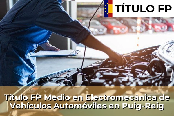 Título FP Medio en Electromecánica de Vehículos Automóviles en Blanes 179 Título FP Medio en Electromecánica de Vehículos Automóviles en Puig-Reig