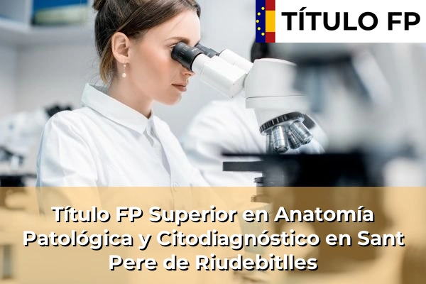 Título FP Superior en Anatomía Patológica y Citodiagnóstico en La Canonja 214 Título FP Superior en Anatomía Patológica y Citodiagnóstico en Sant Pere de Riudebitlles