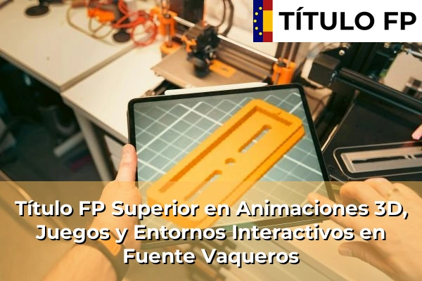 Título FP Superior en Animaciones 3D, Juegos y Entornos Interactivos en Andalucía 140 Título FP Superior en Animaciones 3D, Juegos y Entornos Interactivos en Fuente Vaqueros