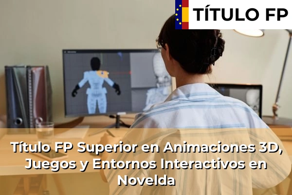 Título FP Superior en Animaciones 3D, Juegos y Entornos Interactivos en Novelda