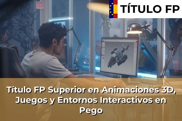 Título FP Superior en Animaciones 3D, Juegos y Entornos Interactivos en Pego