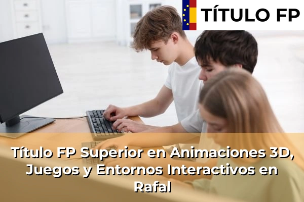 Título FP Superior en Animaciones 3D, Juegos y Entornos Interactivos en Rafal