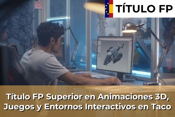 Título FP Superior en Animaciones 3D, Juegos y Entornos Interactivos en Islas Canarias 80 Título FP Superior en Animaciones 3D, Juegos y Entornos Interactivos en Taco