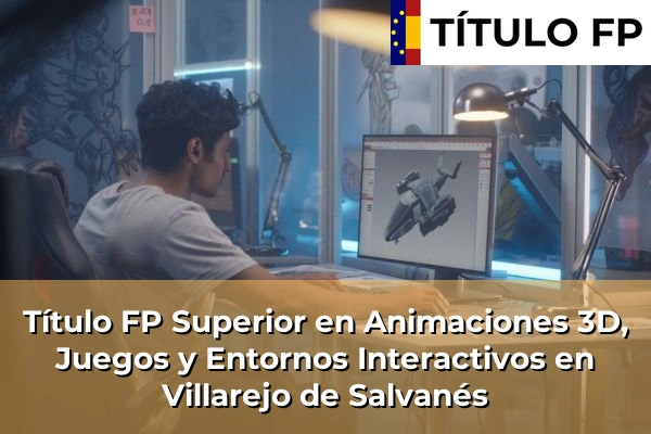 Título FP Superior en Animaciones 3D, Juegos y Entornos Interactivos en Villarejo de Salvanés