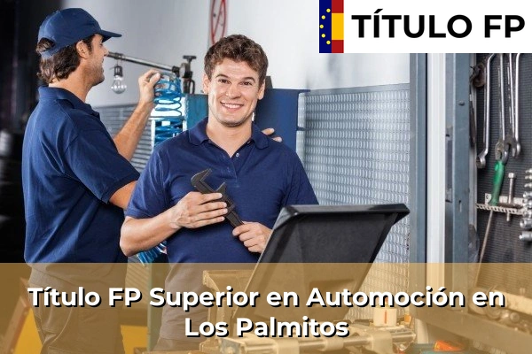 Título FP Superior en Automoción en Taco 93 Título FP Superior en Automoción en Los Palmitos